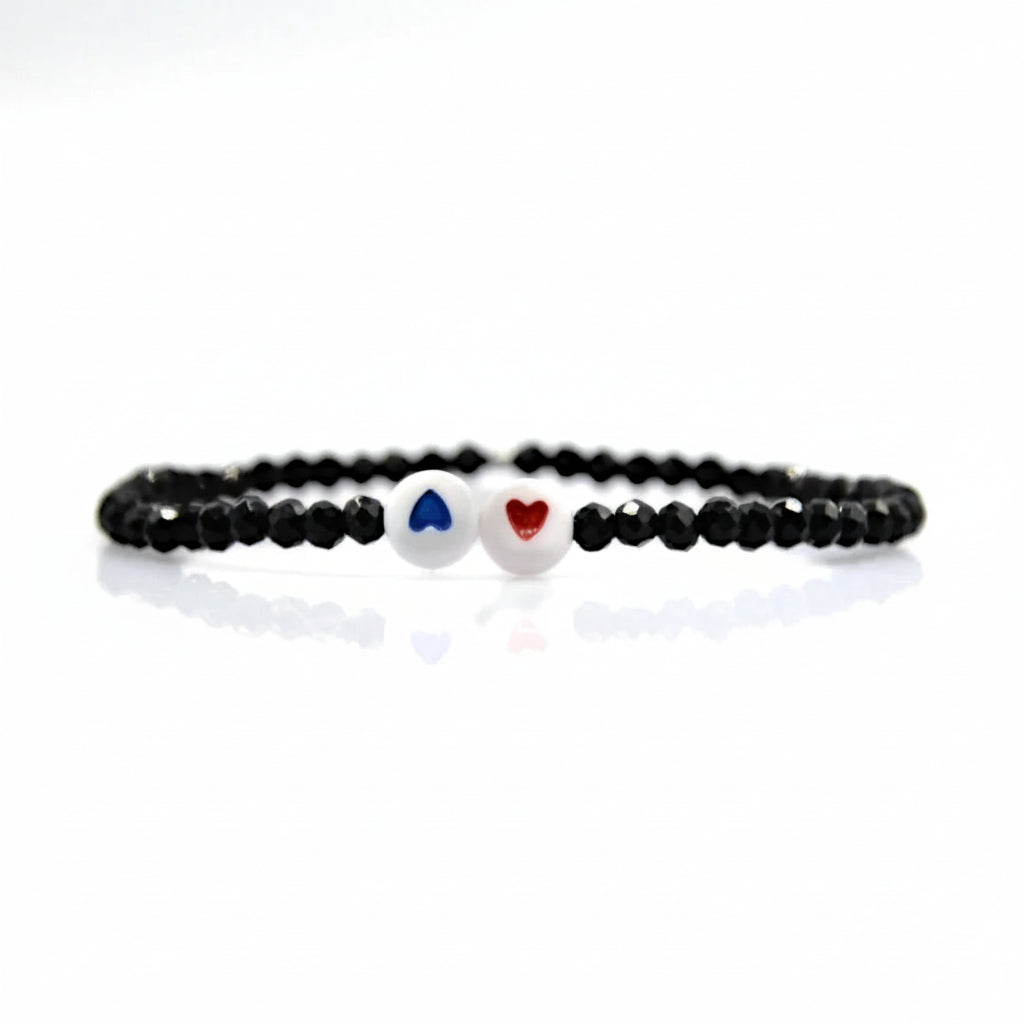 Steine: mehrfarbiges Hartsteinarmband