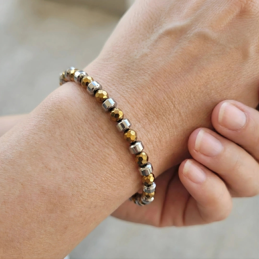 Bracciale Cromalux Gold Ematite Oro Lucido