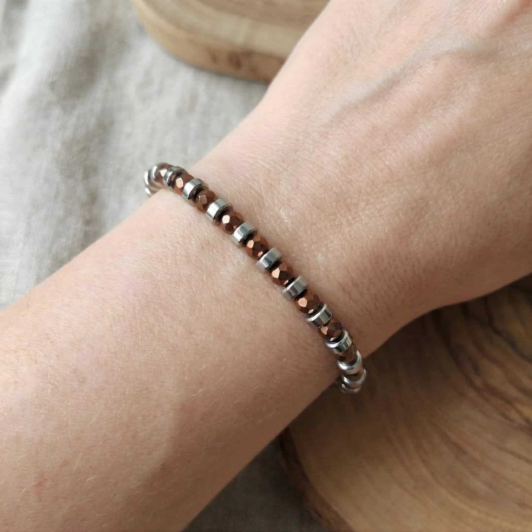 Bracciale Cromalux Ematite Terracotta Lucida
