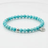 Stones bracciale turchese elastico