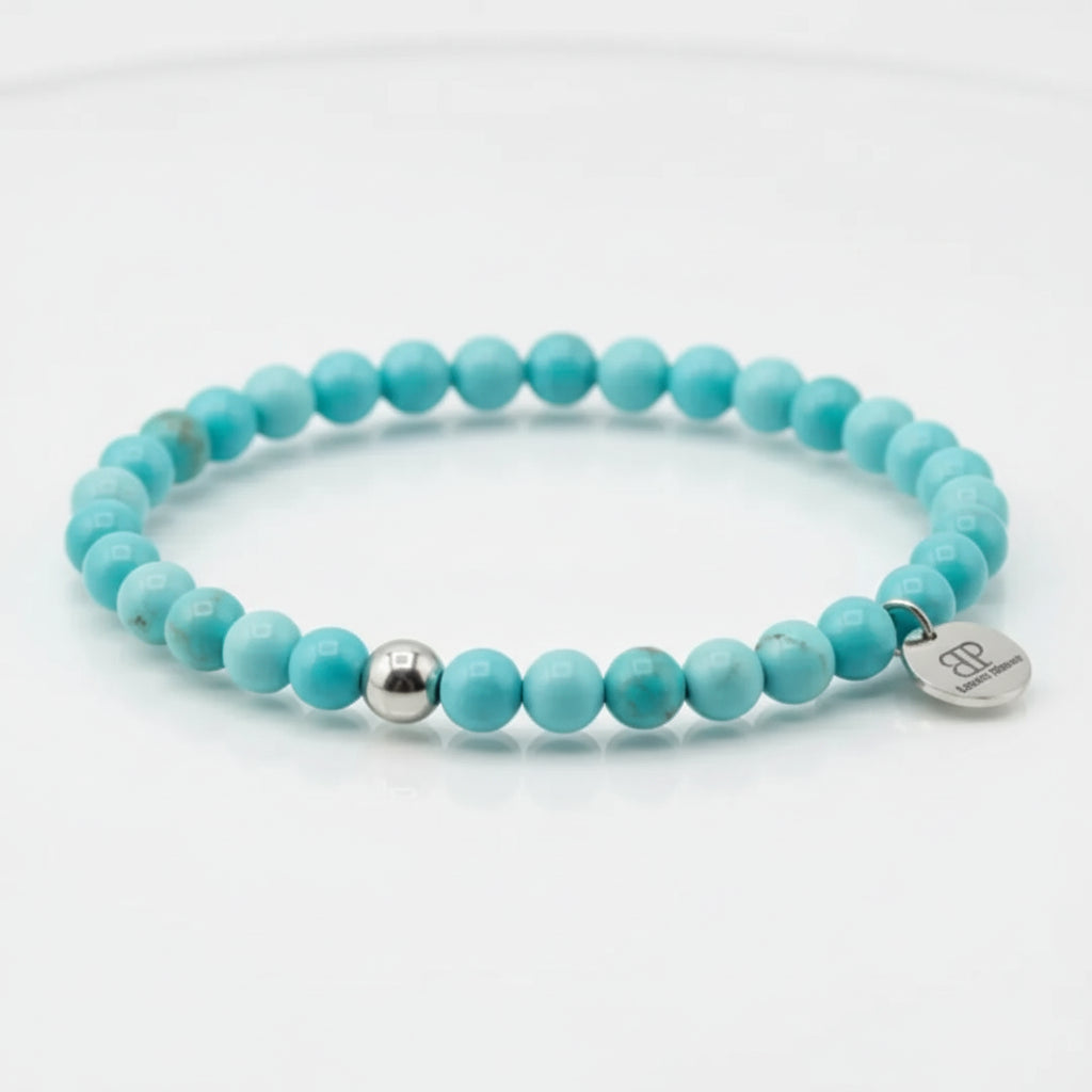 Stones bracciale turchese elastico