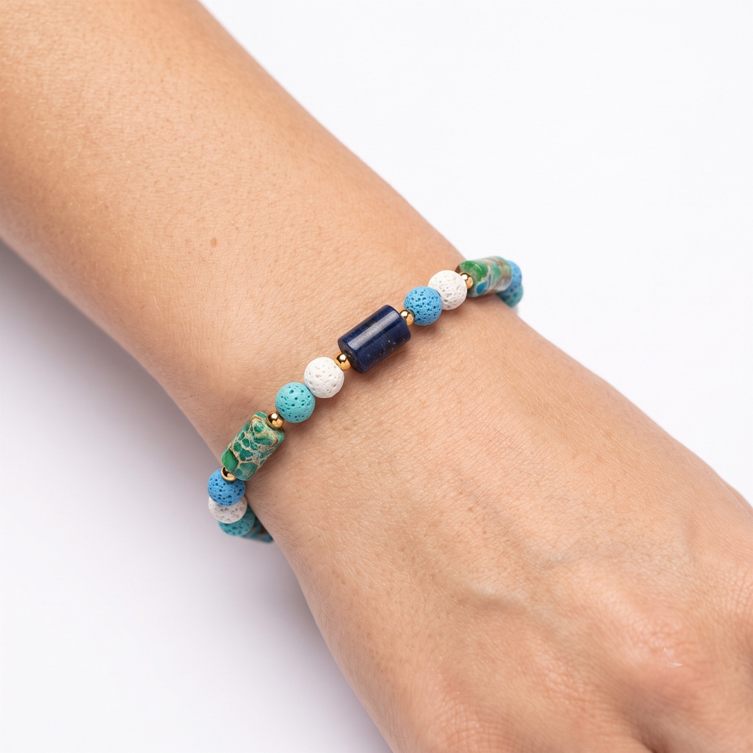 Bracciale Sea Lavica e Diaspro