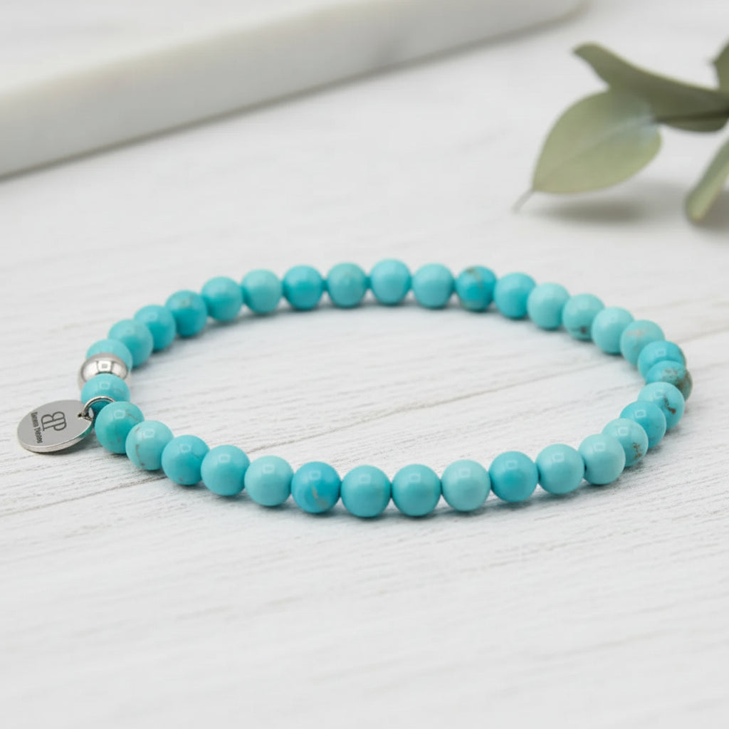 Stones bracciale turchese elastico