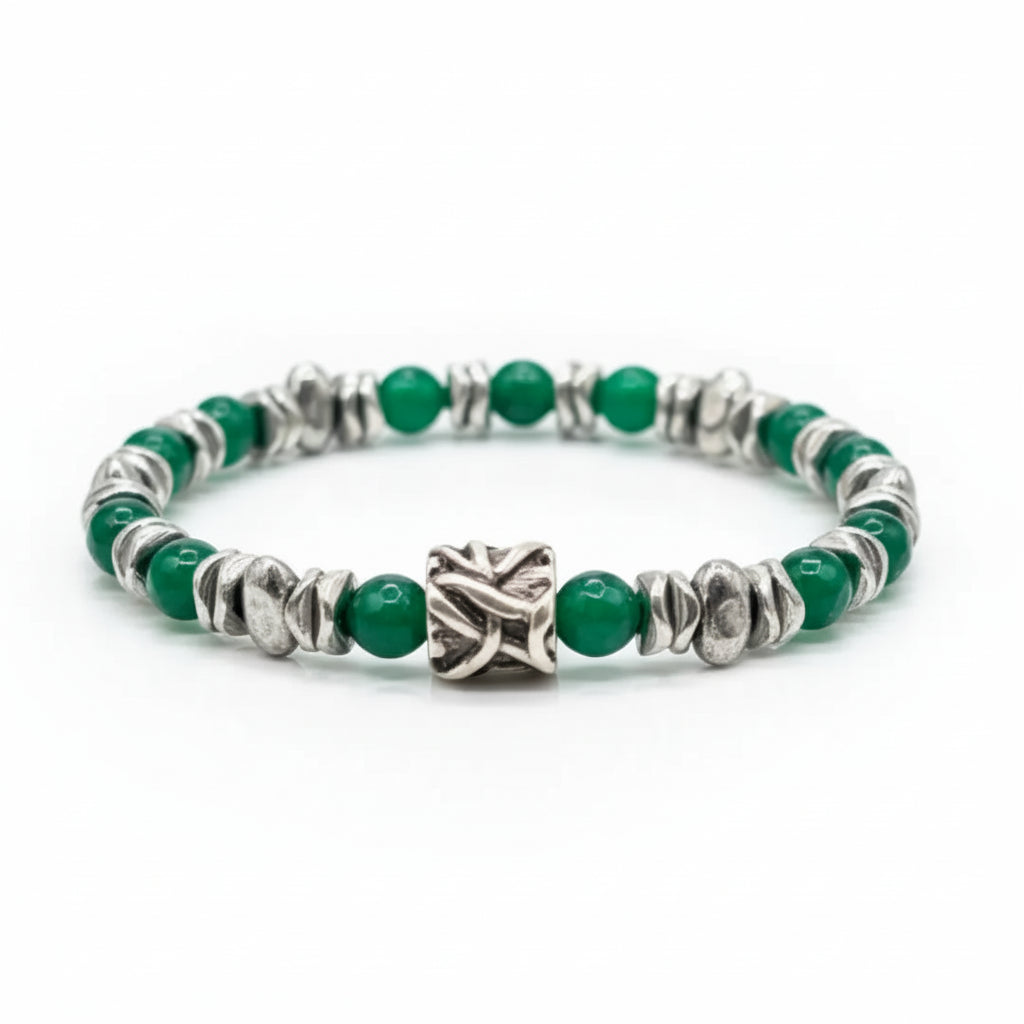 Lila Tigerauge-Armband PASSION mit Silberanschlüssen