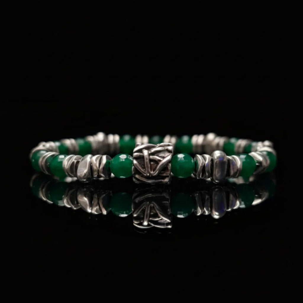 Lila Tigerauge-Armband PASSION mit Silberanschlüssen