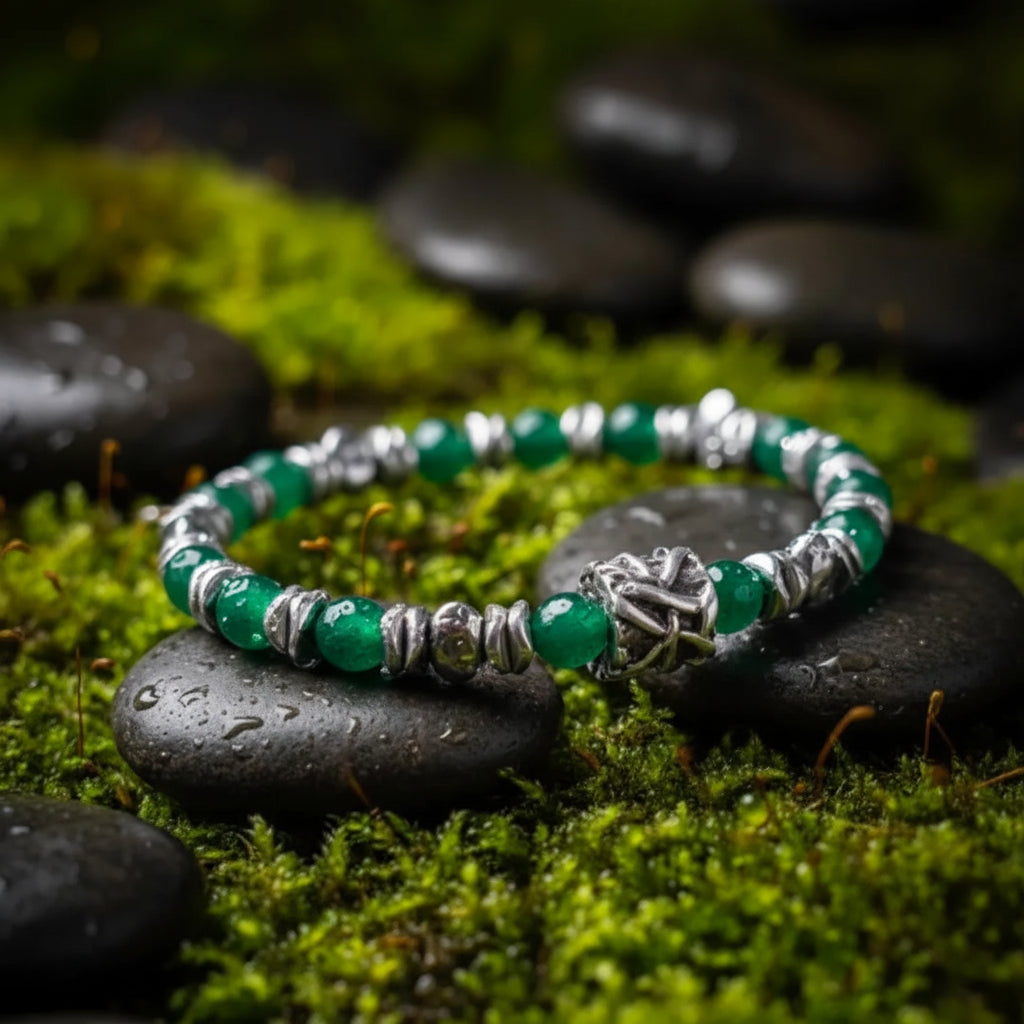 Lila Tigerauge-Armband PASSION mit Silberanschlüssen
