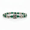 Lila Tigerauge-Armband PASSION mit Silberanschlüssen