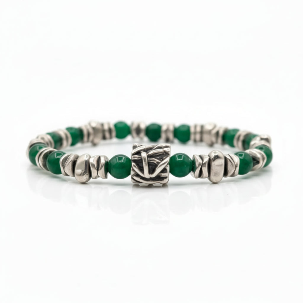 Lila Tigerauge-Armband PASSION mit Silberanschlüssen