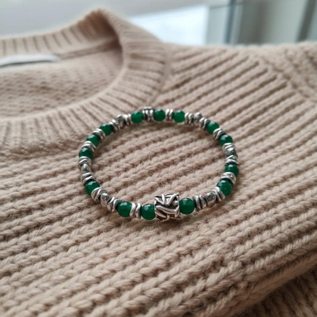 Lila Tigerauge-Armband PASSION mit Silberanschlüssen