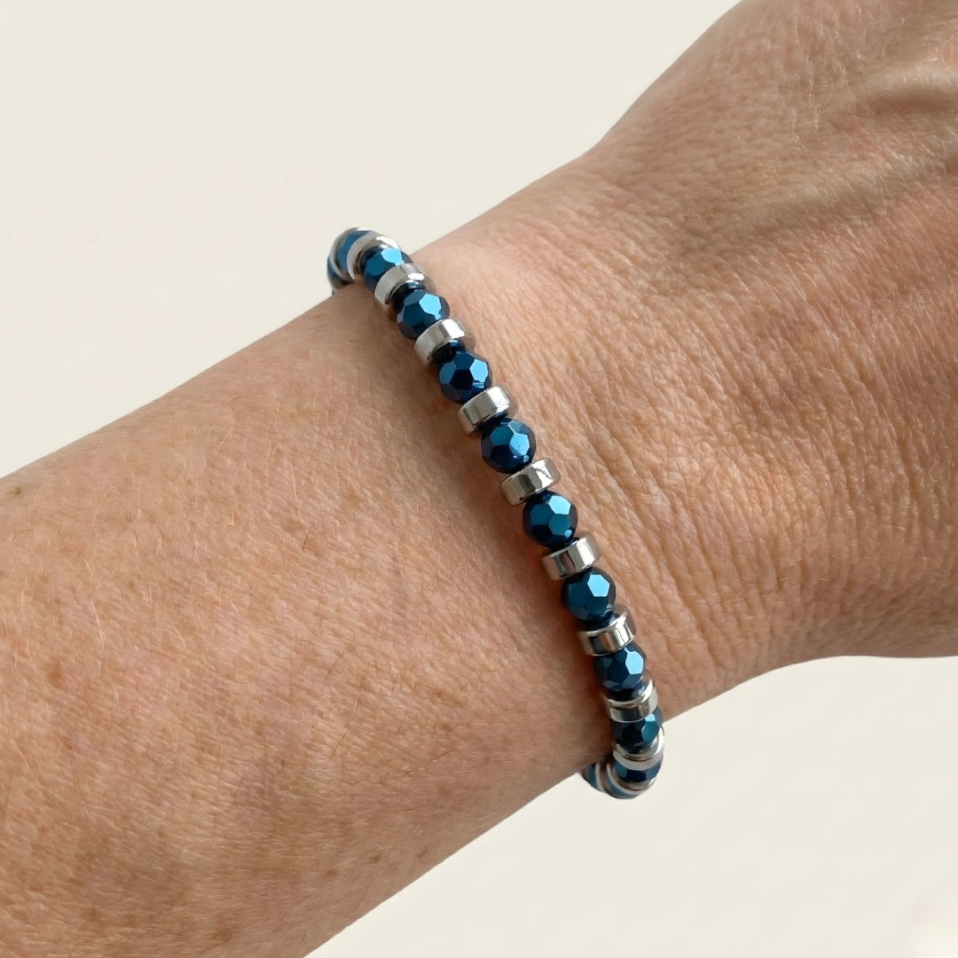 Bracciale Cromalux Blu lucido