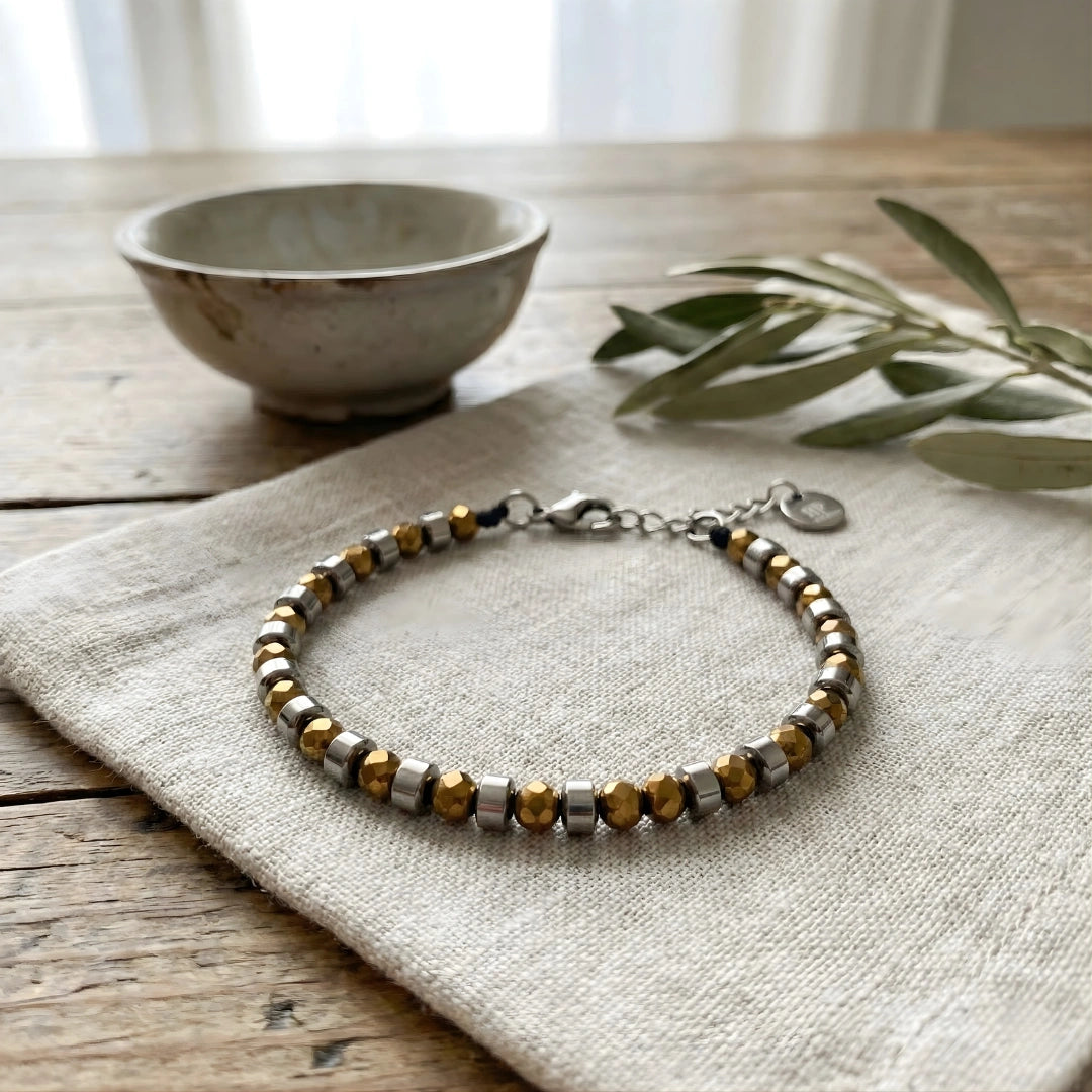 Bracciale Cromalux Gold Ematite Oro Lucido