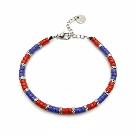 Steine: mehrfarbiges Hartsteinarmband