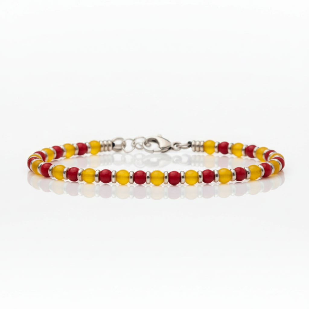 Steine: mehrfarbiges Hartsteinarmband