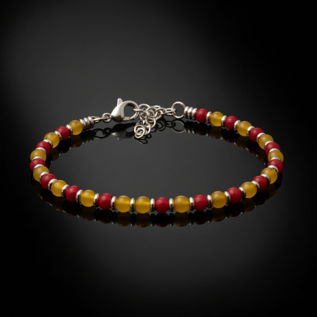 Steine: mehrfarbiges Hartsteinarmband