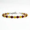 Steine: mehrfarbiges Hartsteinarmband