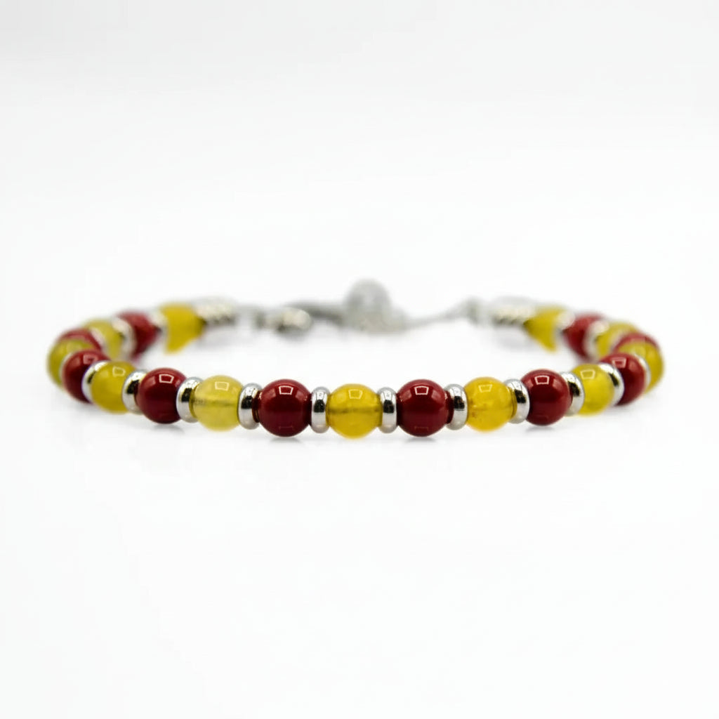 Steine: mehrfarbiges Hartsteinarmband