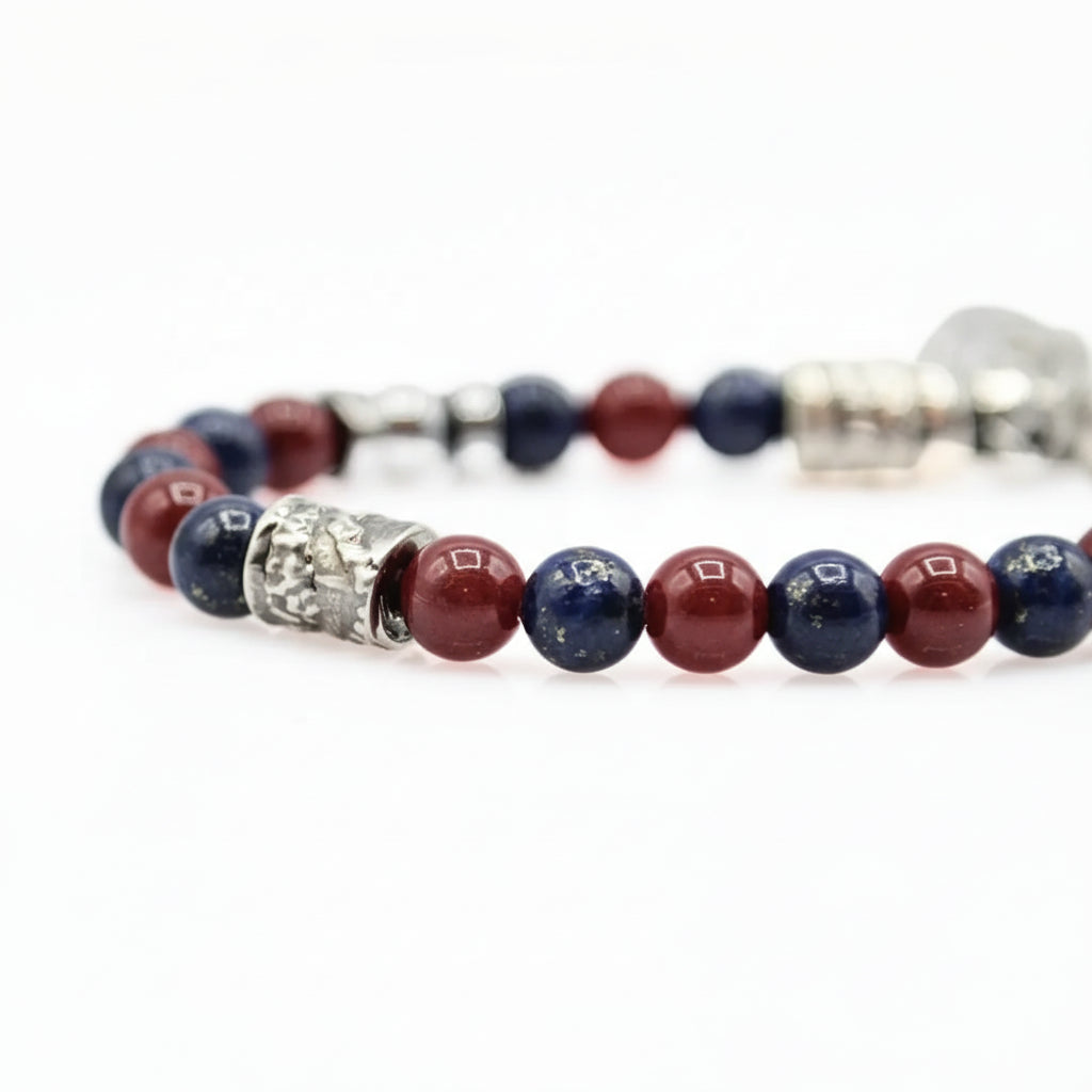 Steine: mehrfarbiges Hartsteinarmband