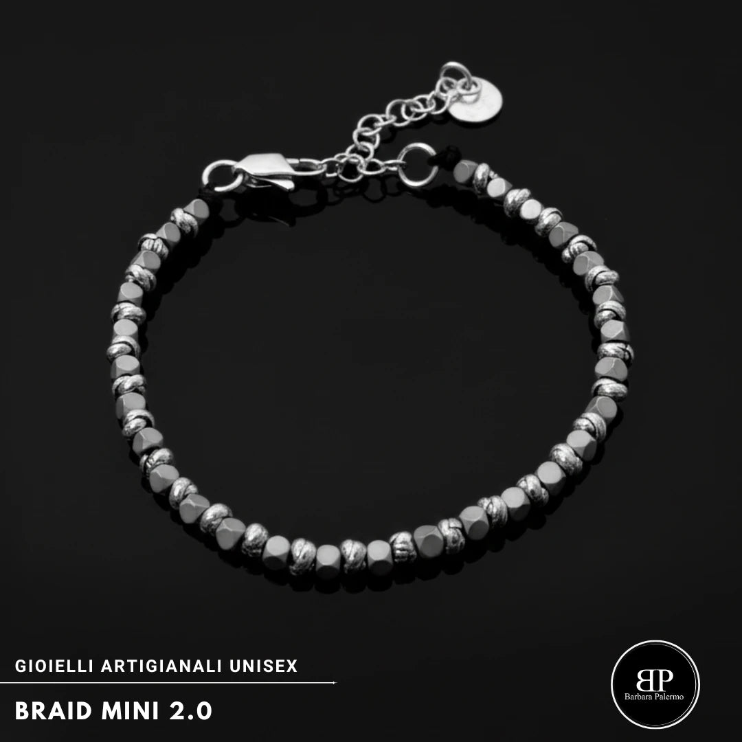 Braid Mini 2.0 Armband – Mattgrau Cubotti