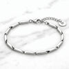 Bracciale Minimal Geometrico in Acciaio 316L