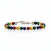 Steine: mehrfarbiges Hartsteinarmband