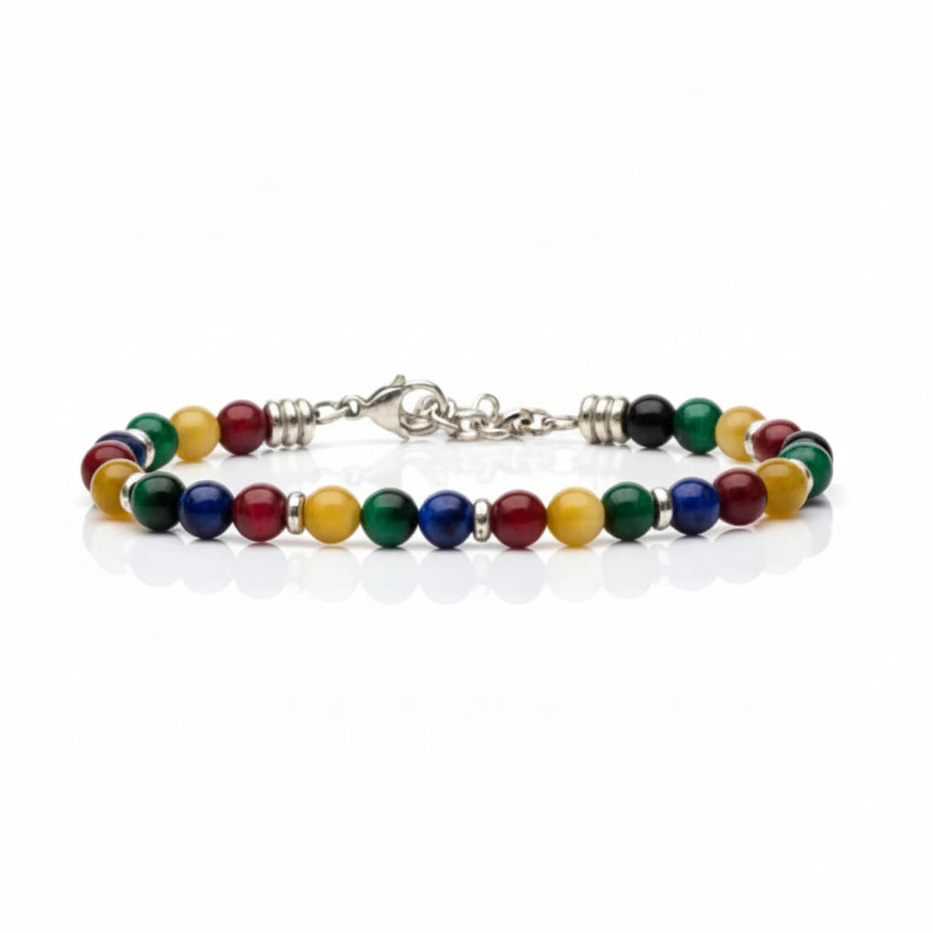 Steine: mehrfarbiges Hartsteinarmband