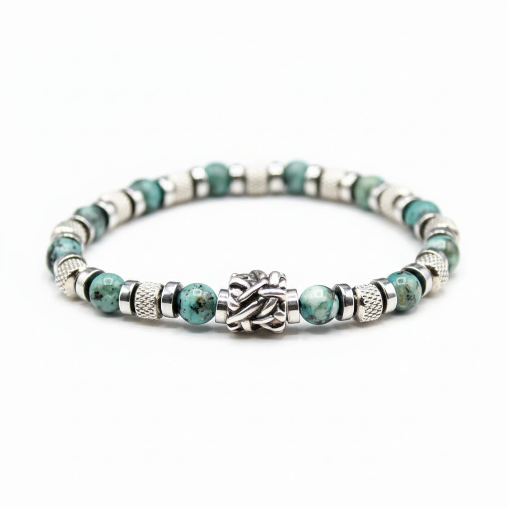 Lila Tigerauge-Armband PASSION mit Silberanschlüssen