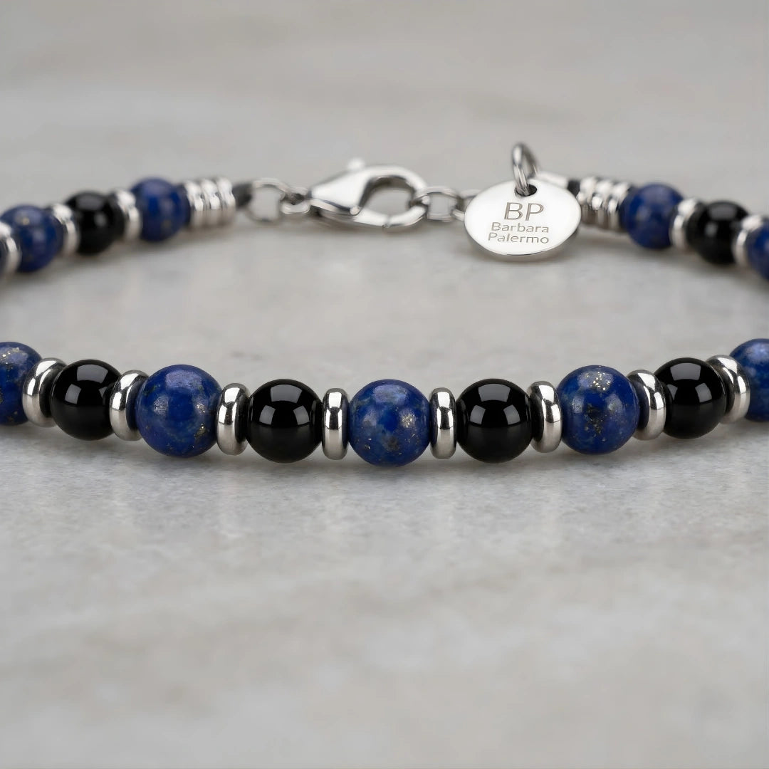 Steine: mehrfarbiges Hartsteinarmband