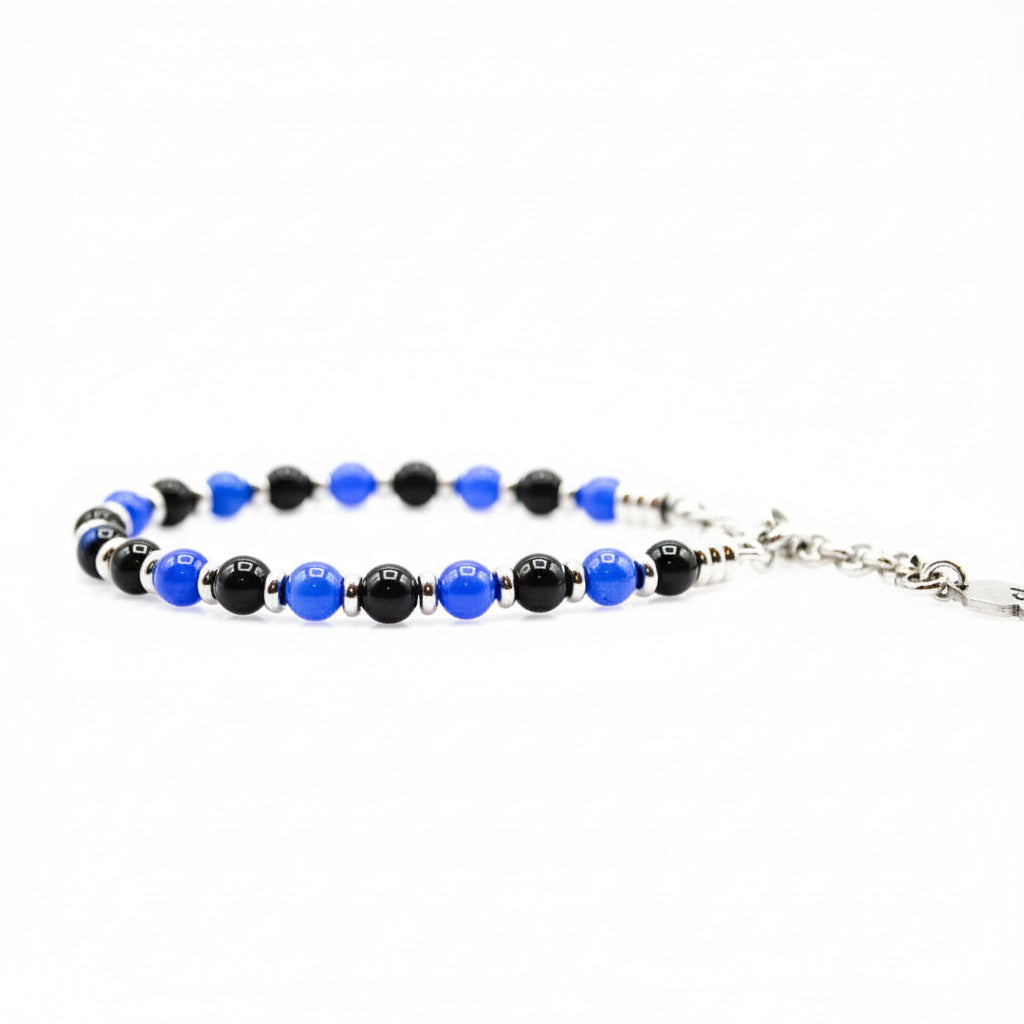 Steine: mehrfarbiges Hartsteinarmband