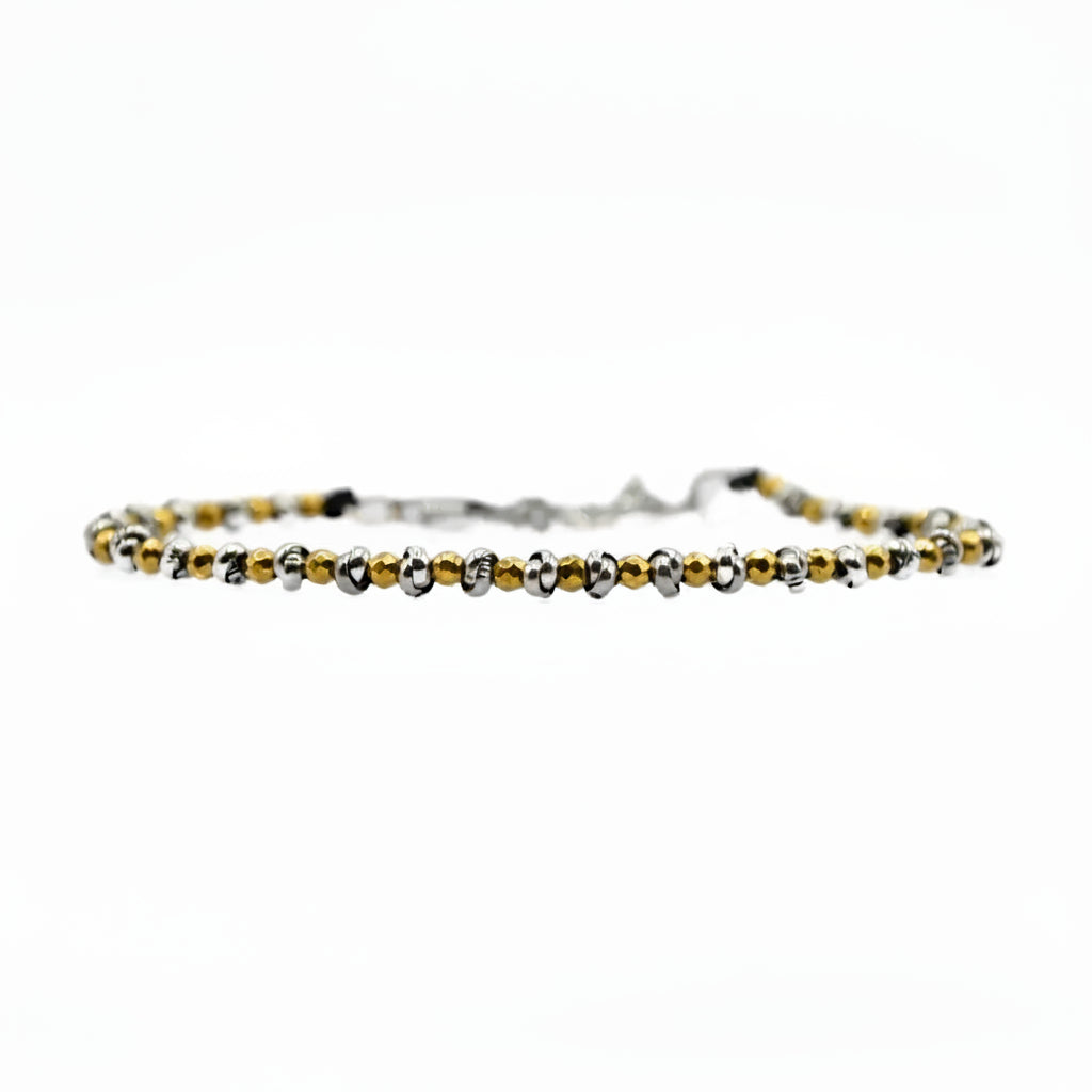 Braid Mini 2.0 Armband – Poliertes Gold Hämatit