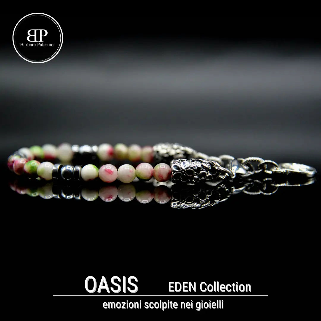 Bracciale Eden Oasis: Dove la Giada Incontra l'Equilibrio