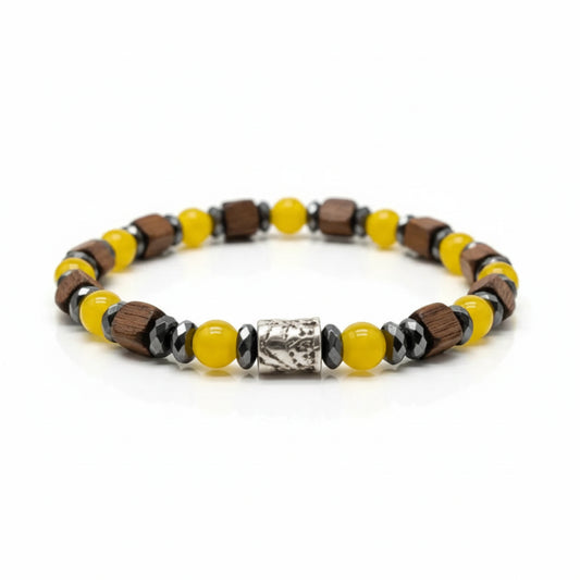 Lila Tigerauge-Armband PASSION mit Silberanschlüssen