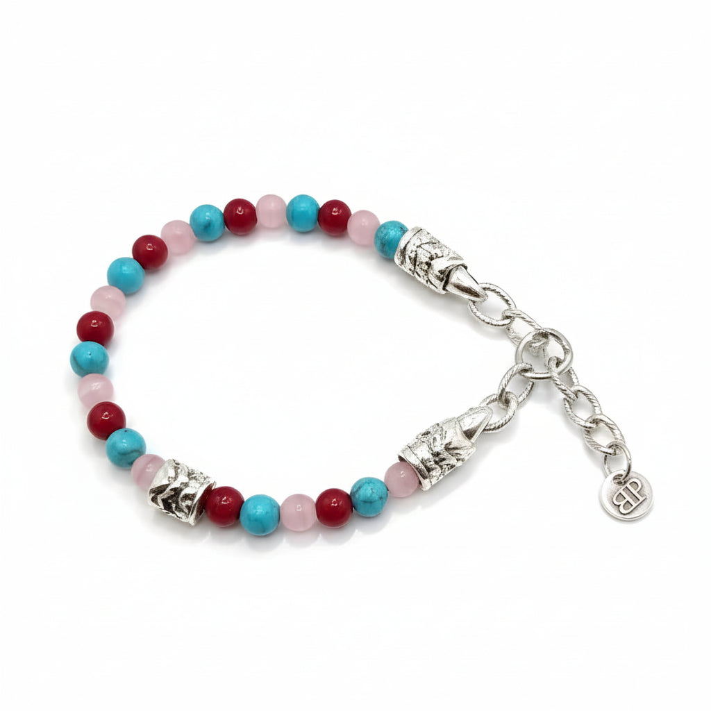 Bracciale di Giada rosa e Turchese Ocean Costa Rica