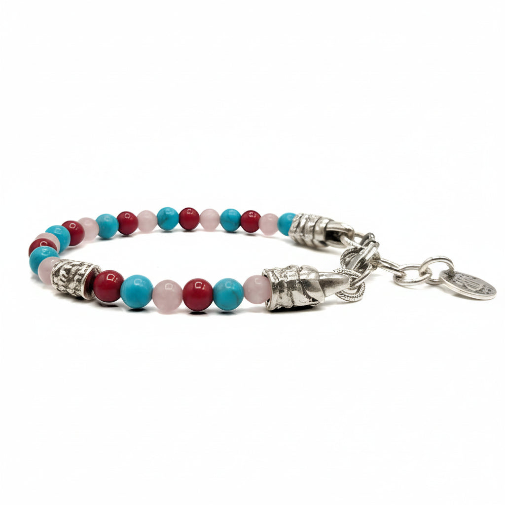 Bracciale di Giada rosa e Turchese Ocean Costa Rica