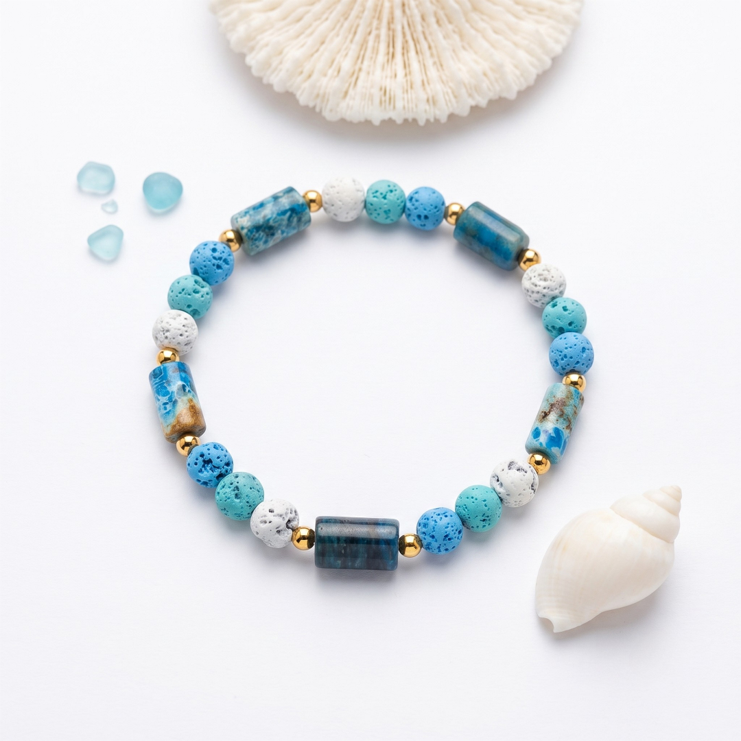 Bracciale Sea Lavica e Diaspro