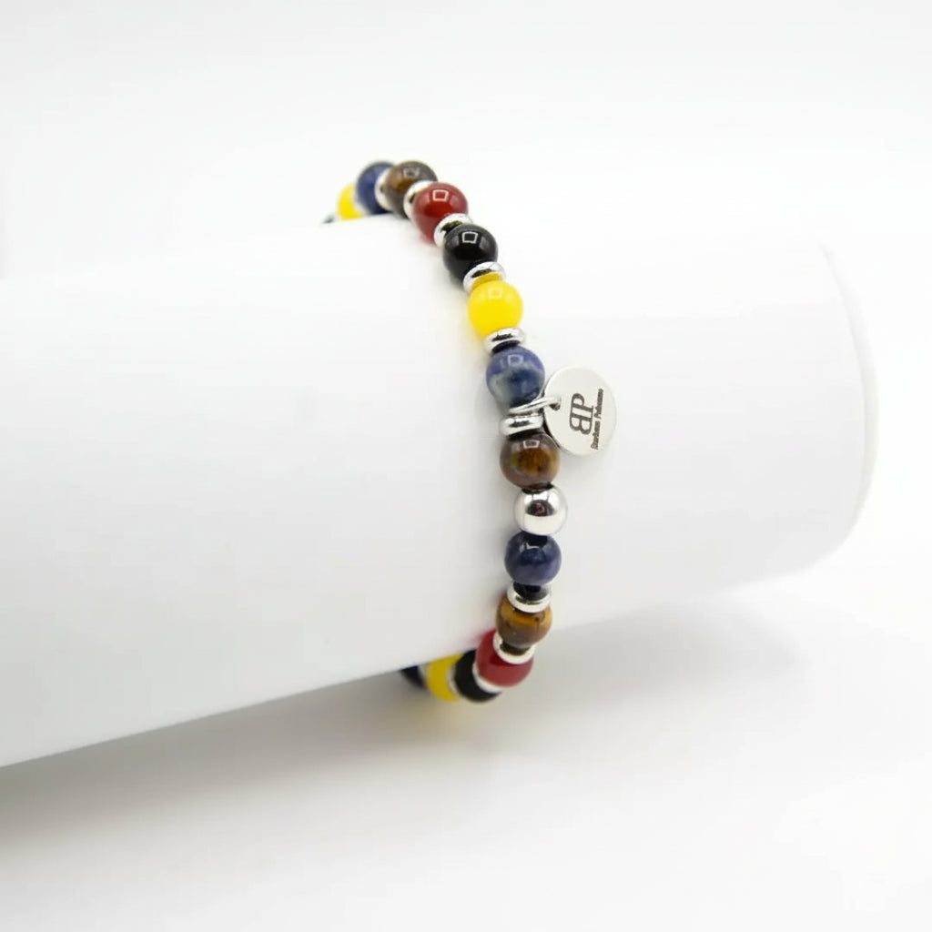 Bracciale stones pietre colorate elastico