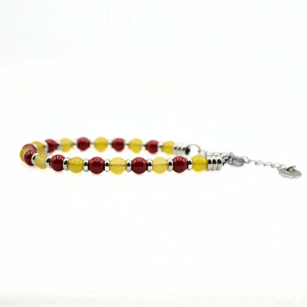 Steine: mehrfarbiges Hartsteinarmband