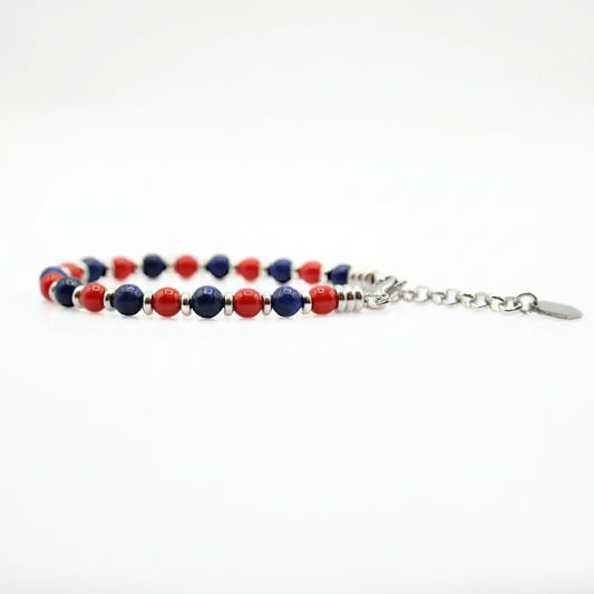 Steine: mehrfarbiges Hartsteinarmband