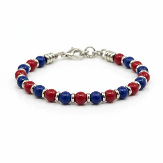 Bracciale Rosso Blu: Eleganza Infinita