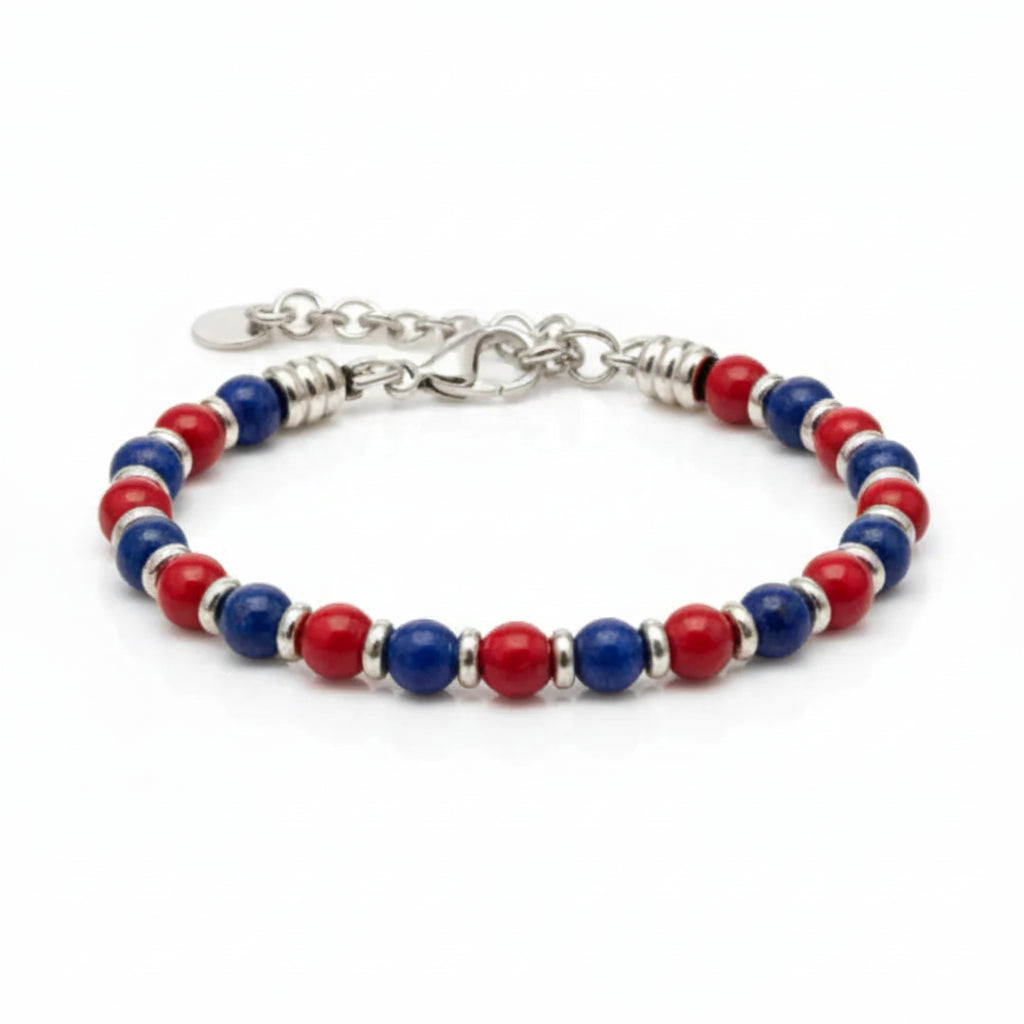 Bracciale Rosso Blu: Eleganza Infinita