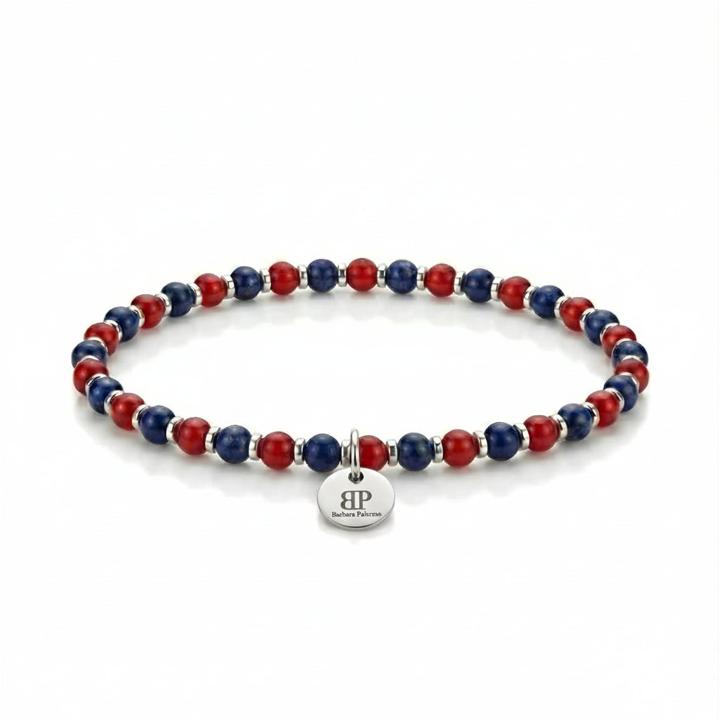 Steine: mehrfarbiges Hartsteinarmband