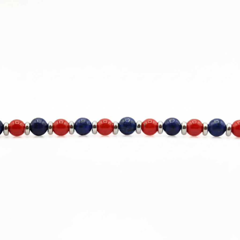 Steine: mehrfarbiges Hartsteinarmband