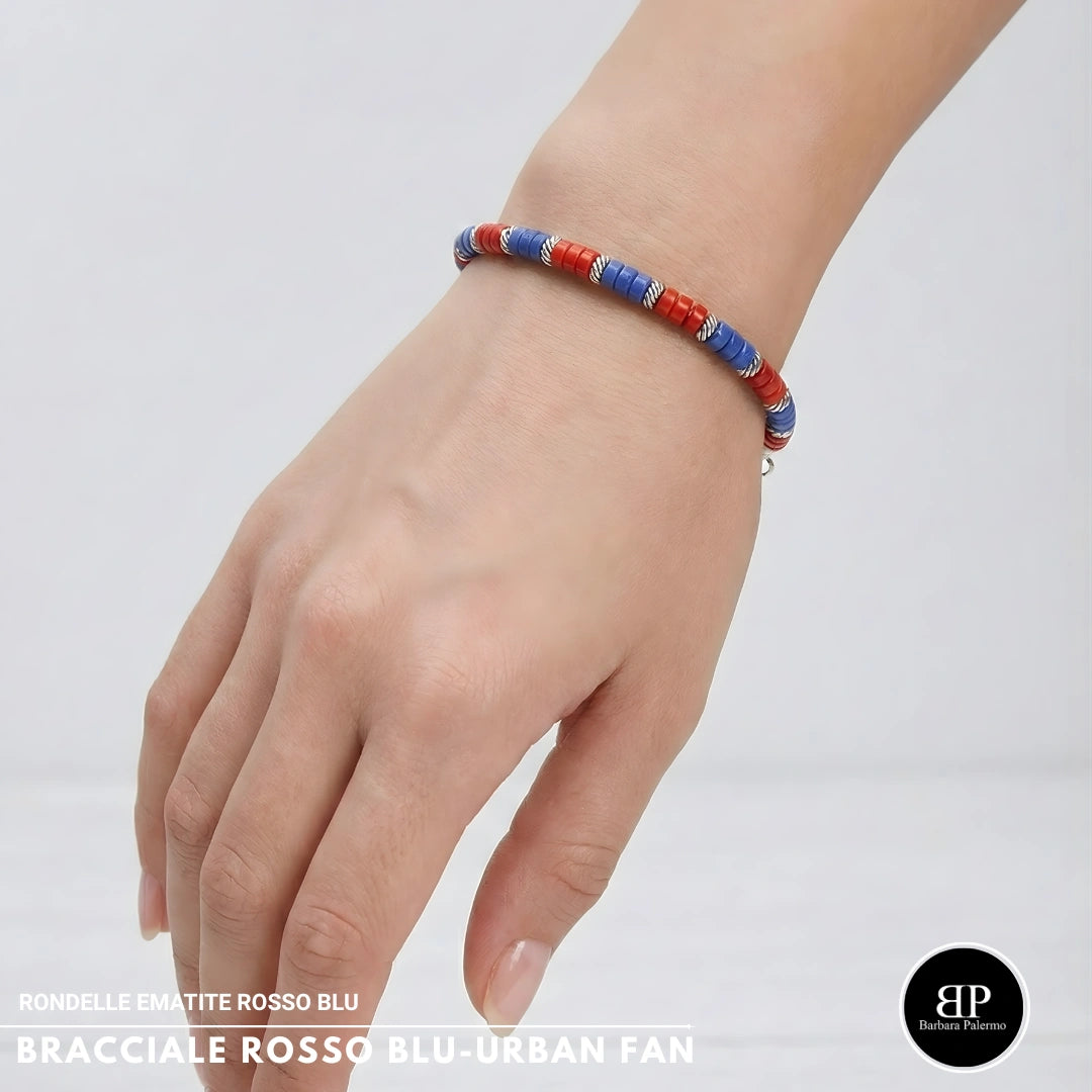 Bracciale Rosso Blu Urban Fan