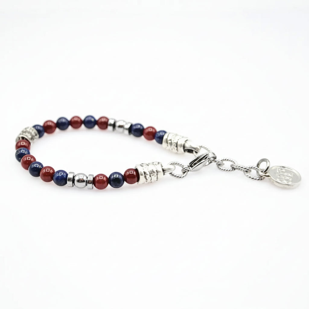 Steine: mehrfarbiges Hartsteinarmband