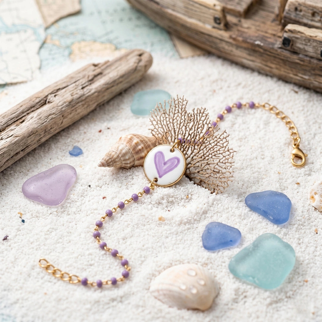 Bracciale Sea Cuore di Lavanda