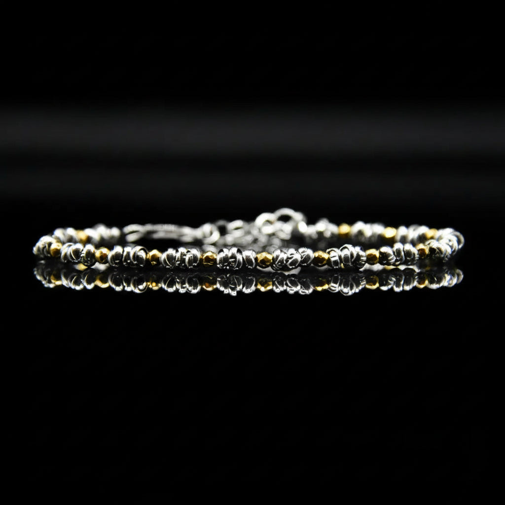 Braid Mini 2.0 Armband – Hämatit Gold