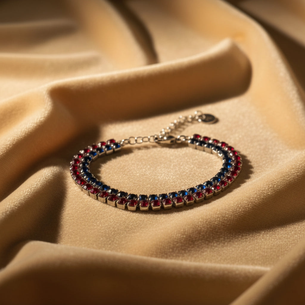Steine: mehrfarbiges Hartsteinarmband