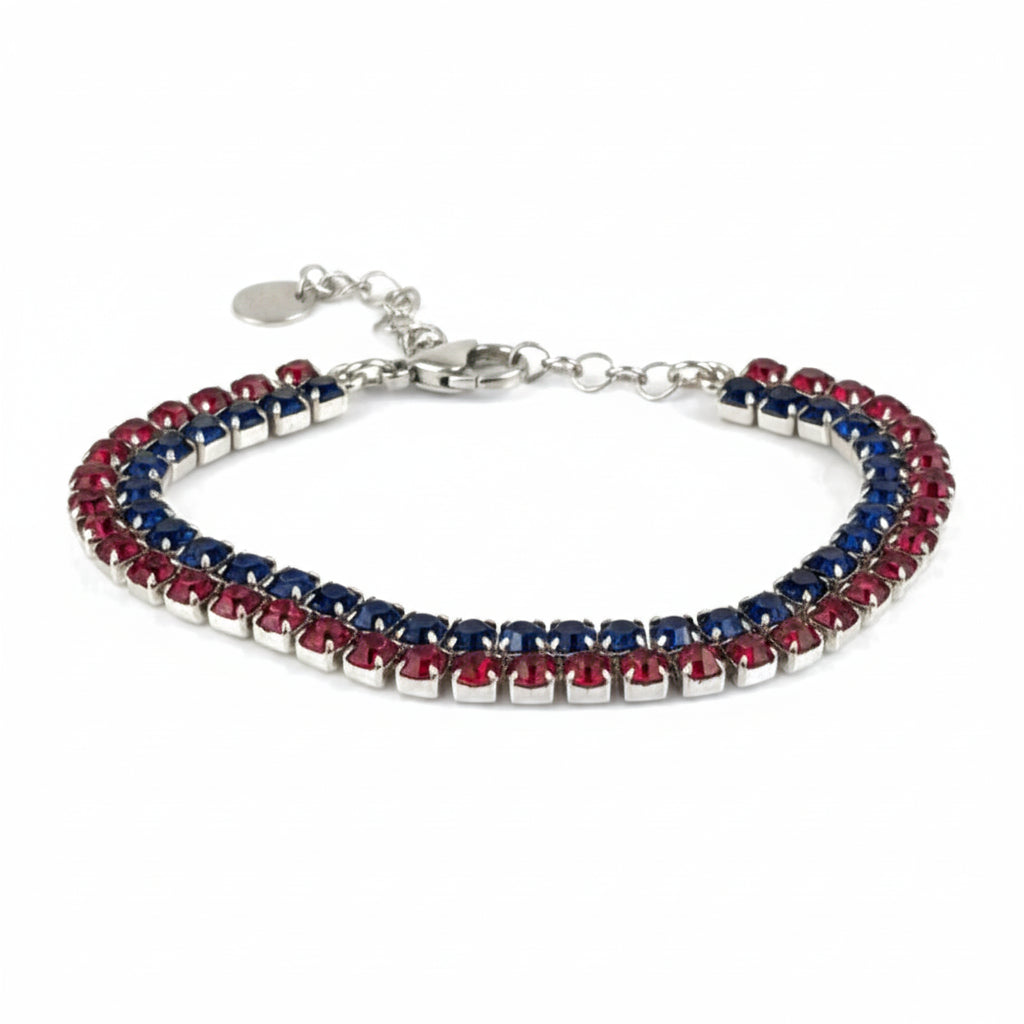 Steine: mehrfarbiges Hartsteinarmband