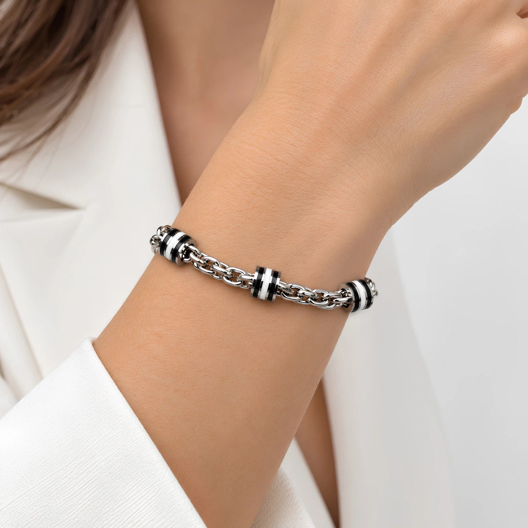 Steine: mehrfarbiges Hartsteinarmband