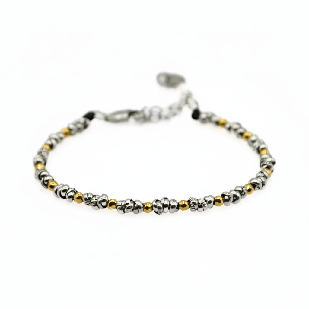 Braid Mini 2.0 Armband – Hämatit Gold