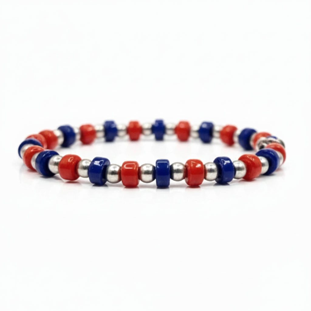 Steine: mehrfarbiges Hartsteinarmband